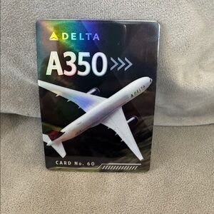 New Delta Pilot Trading Card A350-900 Collectible Airbus Delta Airlines 2022 #60